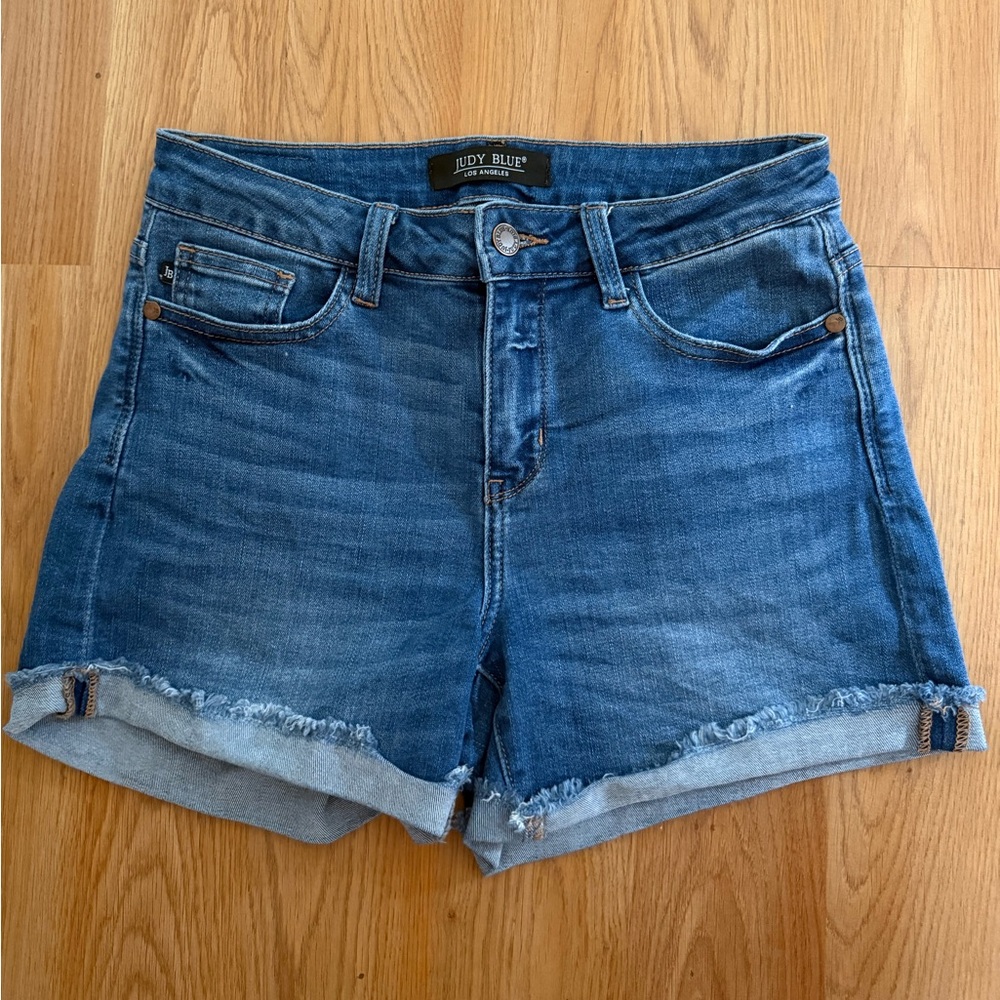Judy Blue Women's Blue Denim Shorts small